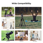 K&F Concept Camera Tripod, 68" Lightweight Portable Travel Outdoor DSLR Tripods for Camera Phone Video Recording Tripod Stand, Cellphone Clip for Smartphone Live Streaming Vlog S254A3+BV01