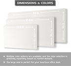 Aothia Dual-Sided Desk Pad - Leather Desk Mat, Natural Cork Desk Pad Protector, Large Mouse Pad for Desk, Waterproof Desk Blotter Pad, Desk Writing Pad for Office Work/Home, Off-White (25.6"x13.7")