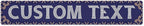 Custom Sign, Custom Street Sign, 11 Font Colors, 13 Font Styles, 4 Hole Options, 22 Sizes, 6x36 Inches, Rust Free DiBound, Fade Resistant, Made in USA by My Sign Center (Fauxsaic 1)