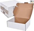 WINHPH 12x9x4 Inches Shipping Boxes Set of 20,White Corrugated Cardboard Box Literature Mailer for Small Business, Literature Mailer Box Packaging Supplies