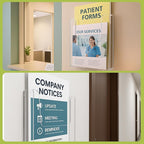 Top Notch Displays Acrylic Brochure Holder for Wall Mounting, Clear Display for 8.5" x 11" Flyers, Literature Holder for Magazines, Pamphlets, Menus, Includes Screws & Plastic Anchors – Pack of 20
