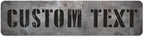 Custom Sign, Custom Street Sign, 11 Font Colors, 13 Font Styles, 4 Hole Options, 22 Sizes, 12x48 Inches, Rust Free DiBound, Fade Resistant, Made in USA by My Sign Center (Grunge Metal)