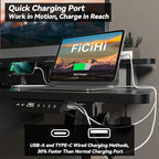 FiCiHi Adjustable Height Standing Desk with 4 Drawers,55 x 30 inches Electric Sit Stand Desk for Home Office,3 Memory Presets,Monitor Stand Riser,USB A/C Charging Port