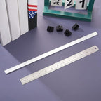 Epakh 8 Pieces Metal Hanging Divider Rail Clip File 4 Pieces File Cabinet Rails for Hanging Folder Frame for Storage