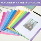 PATIKIL Plastic Report Covers with Prong, 10 Pcs 80 Sheet Clear Front Presentation Binders with 3 Metal Prong Fasteners Report Folder for Resume Documents Files Letter, Purple