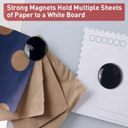 36 Pcs TOWON Strong Magnets for Glass Whiteboard, Dry Erase Board Magnets, Large, Round, Black Rare Earth Magnet for Classroom Kitchen Office Accessories