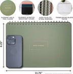 Merely Home Undated Weekly Business Planner | 8.25” x 11.75” ADHD Organizer | Premium Multi-Layout Schedule | Navy | Landscape Layout