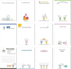 Funny Notepads with Sayings Sticky Funny Office Supplies to Do List Sarcastic Work Assorted Notepad for Workers, 12 Designs, 3 x 3.93 Inch(Minimalist Style)