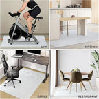 Chair Mat for Hardwood Floor, 45x53 inches Floor Mat Protector for Office Chair, Desk, Home, Frosted Pattern Rectangle Floors Protector