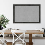 Amanti Art Black Framed Magnetic Board 27x39 Large Vision Board for use with Magnets, 100% Metal Sheet to Display Items as Office Decor or for Home Organization in mudroom, Kitchen or Kids Room