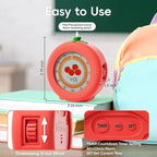 Tomato Visual Timer for Kids, 299-Minute Cute Kids Pomodoro Countdown Timer, ADHD Autism Toddler Support, Visual Timer for Classroom, Kitchen, Office Desk and Meetings