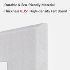 Neatsure Large Cork Board for Wall, 36" x 24" White Bulletin Board with Pushpins, 6 Panels Felt Tiles Tack Push Pin Board for Office
