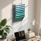 SUPEASY 8-Tier Wall File Organizer, Hanging Wall Files for Papers, Folders, Magazines, Wall Organizer for Clipboard, Assembly Needed, Black, 2 Pack