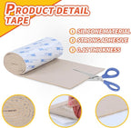 Felt Furniture Pads, Non Slip Self Adhesive Cuttable Felt Tape White Heavy Duty Felts Strip Roll for Protecting Hardwood Floors Chair Wall Protector (40 x 5 x 0.12 Inch)