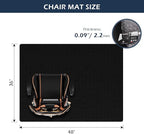 SALLOUS Chair Mat for Carpet, 48" x 36" Office Chair Mat for Carpeted Floors, Heavy Duty Vinyl Floor Mat with Grips, Carpeted Floor Protector Computer Desk Mat for Home Office (Black)