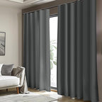 Cbsroro Room Divider Blackout Curtain Track Curtains Wall Dividers Panels Screen for Living Rooms Bedroom Office Privacy Partition Separation, W180 × L108 Inch,1 Panel, Grey