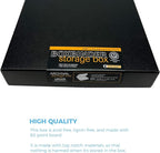 Lineco Archival Oversized 3-Ring Album Box with Clamshell Style Lid, Holds Up 55 Pages, 13.25 x 11.75 x 2.5 inch, Black