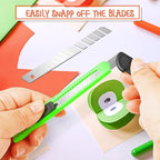 TIFICAL 48 Pack 9mm Box Cutter Retractable Utility Knife, Razor Knife for Cartons, Box Opener, Disposable Exacto Knife for Home, School use