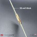 TRADESAFE Caution Out of Service Tags - 30 Yellow Caution Signs with 30 Cable Ties, Durable 32 mil Vinyl, Caution Tags for Equipment Repair or Service, Accident Prevention