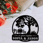 efcustomgifts Personalized Infinity Heart Steel Wall Decor - Wedding Gifts for Couple - 10 Year - Custom Metal Signs