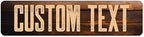 Custom Sign, Custom Street Sign, 11 Font Colors, 13 Font Styles, 4 Hole Options, 22 Sizes, 12x48 Inches, Rust Free DiBound, Fade Resistant, Made in USA by My Sign Center (Vintage Wood)