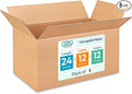 Large Shipping & Moving Boxes 24 x 12 x 12 inches (5-Pack) - Extra Strength 200 lb vs Regular - Corrugated Cardboard Boxes Moving - Large Moving Box for USPS, FEDEX by IDL Packaging
