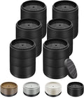 Furniture Risers Bed Risers Heavy Duty 1 inch, 2 inch, 3 inch, 4 inch Round Adjustable Bed Lifts Riser for Desk Legs Table Couch Sofa Chair Refrigerator Washing Machine (1+1+1 Inch, Black, 6 Pack )