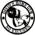 Personalized Home Gym Name Metal Sign, Custom Home Gym Decor，Custom Gym Metal Sign, Weightlifting Workout Room Wall Art ，Gym Wall Decor,Gym Gifts for Men