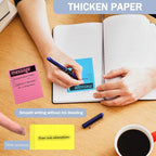 Phone Message Sticky Notes Phone Memo Pads, 6 Pads Lined Sticky Notes Pads, 4x6 inch Phone Message Pad Self Sticky Notes with Line Colorful Post Memos for Office, School and Home, 50 Sheetsx6 Pack
