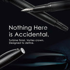 TAG Submarine Luxury Fountain Pen – TurbineDriven Refill, Gold-Plated Medium Nib, Elegant Writing Gift for Men & Women, Designed by Award-Winning Team