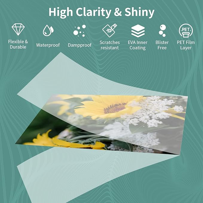 5 mil Thermal Laminating Sheets 3000 Packs, 9” x 11.5” Clear Laminating Pouches Holds 8.5 x 11 Inch Sheet, Letter Size Lamination Paper for Laminator - Rounded Corner