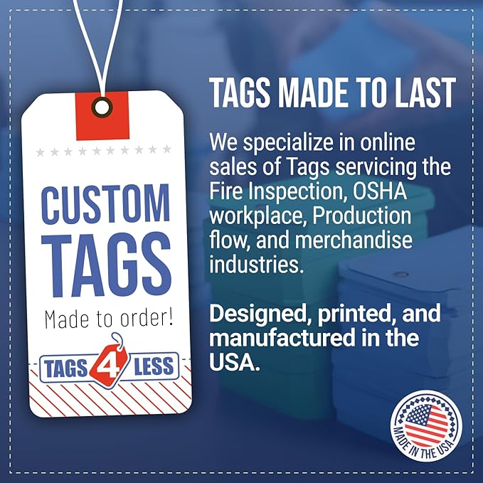 Tags 4 Less 15 Mil Waterproof Plastic Tags, Pack of 100 – 2” x 4” Heavy Duty Plastic Tags for Labeling, Outdoor Tagging, Equipment Labeling, Luggage, Valves & More (Black)