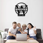 Metal Name Signs Personalized,Custom Name Signs, Custom Family Name Sign, Last Name Sign, Established Family Signs,Family Name Sign,Family Sign For Wall, Metal Wall Decor, Personalized Wedding Gift