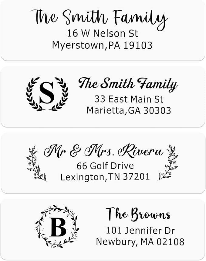 EDSG Personalized Return Address Labels, Custom Address Stickers on Sheets, Custom Address Stickers (99-990 Labels) (297)