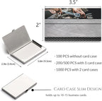 Custom Business Cards Personalized Business Cards for Small Business 300gsm Matte Paper Front & Back Sides Printed 3.5" x 2" - Mechanic Template