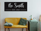 Custom Metal Name Sign,Personalized Last Name Metal Sign,Family Name Sign,Personalized Last Name Date Sign,Metal Wall Art,Last Name Signs for Home,Metal Wall Decor