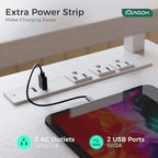 AODK Electric Standing Desk with Drawers & Keyboard Tray, 55 Inch Height Adjustable Gaming Desk with Power Outlets & LED Lights, Sit Stand Table with Monitor Stand for Home, Office, White
