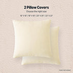 Amazon Basics Chenille Throw Pillow Covers, Home Decor Cushion Cover for Bedroom Living Room Couch Bed, 20" W × 20" L, Beige