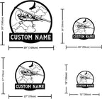Personalized Metal Airplane Wall Art, Airplane Name Sign, Customized Pilot Name Sign, Airplane Hangar Sign Decor, Aviation Home Office Decor, Large Outdoor Decor, Pilot Gifts, Aircraft Lovers Gift