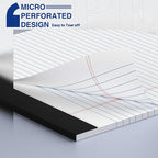 2-Pack Legal Pads 8.5"x11" Wide Ruled Note Pads - 100 Sheets (50/Pad) with Micro-Perforated Notepad & Chipboard Backing To-Do Lists Thick Lined Writing Paper Notebook for School & Office Supplies