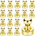 LOVIMAG Fridge Magnets 18Pcs Refrigerator Whiteboard Small Strong Magnet Classroom Kitchen Accessories Decorative Locker Set Decor Must Haves Office Calendar Refrigerador Magnetic Cute Crafts Gold