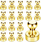 LOVIMAG Fridge Magnets 18Pcs Refrigerator Whiteboard Small Strong Magnet Classroom Kitchen Accessories Decorative Locker Set Decor Must Haves Office Calendar Refrigerador Magnetic Cute Crafts Gold