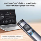 Norwii N97s TV Screen Presentation Clicker for powerpoint presentations, powerpoint clicker, Presentation Remote, Bluetooth Wireless Presenter, Digital Pointer for TV Screen Under Win/mac