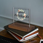 Speech Pathologist Prayer Desk Sign, Christian Gift for SLPs, Faith-Based Floral Decor for Speech Therapists, Inspirational Office Thank You Gift for Speech Language Pathologists PA119