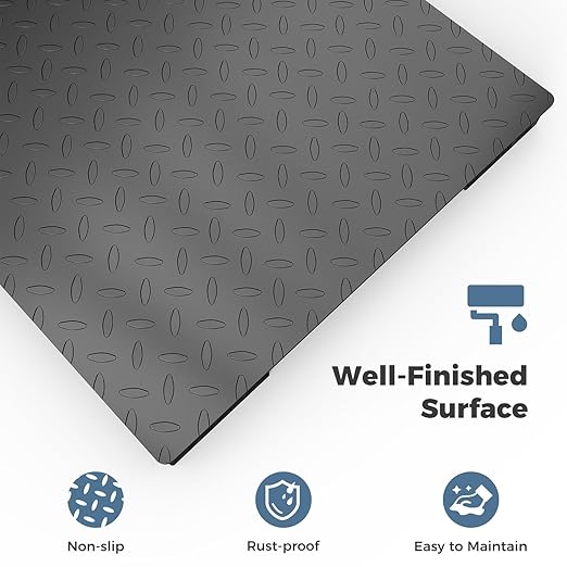 24"x24" Industrial Floor Scale, Precision Pallet Scale with Digital Indicator, Heavy Duty Weighing Scale for Floor Bench Office Weight Weighing, 2500 lb x 1 lb, Black