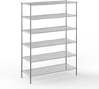 Regal Altair 24" Deep x 60" Wide x 86" Height Wire Shelving Kit | 6-Tier | NSF Commercial Storage Rack Unit