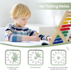 Visual Timer for Kids with Pause Function, 60 Minute Countdown Timer for Kids Desk Study, Teaching, Kitchen Cooking, Office Meetings, Time Management for ADHD (White)