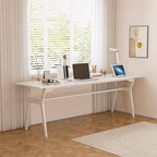 OSCHF Solid Wood Study Desk - 78.8" Double Long Computer Table for Home Office, 2-Person PC Workstation, White
