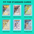 50ct 130pt 3"x4" Hard Card Sleeves - Hard Plastic Trading Card Protector, Rigid Clear Open-Top Card Sleeve, Fits Standard Thick Trading, Baseball, Sports, Game Collectible Cards