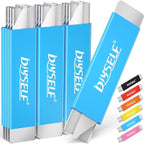 DIYSELF Box Cutters, 12 Pack Box Cutter Retractable, Box Cutters Knife with Single Edge Razor Blade, Utility Knife All Metal Shell, Letter Opener for Packages, Boxes, and Paper